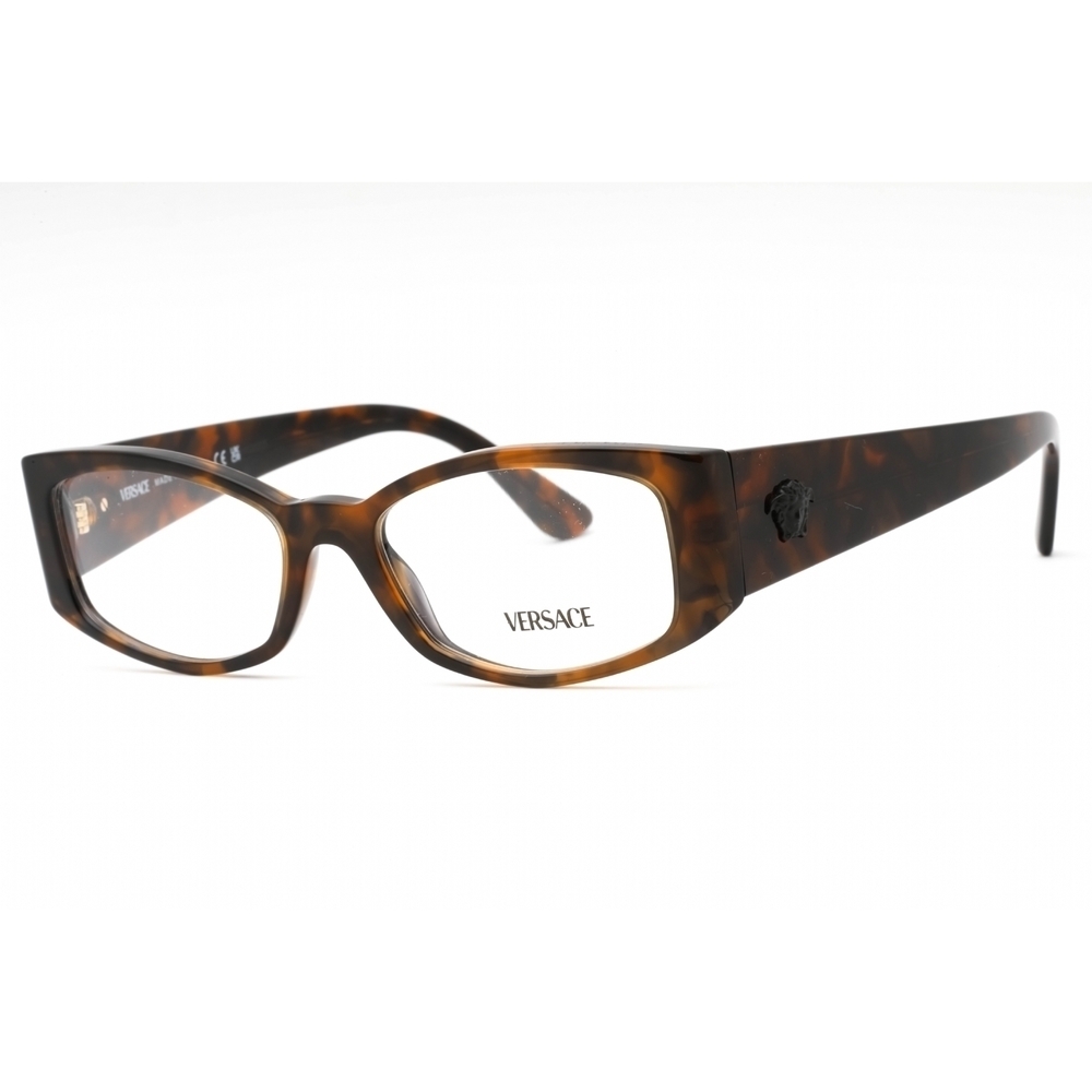 NWT Versace VE3343 Havana Oval 52mm Eyeglasses